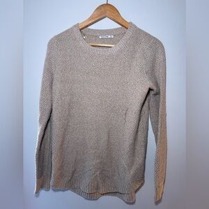 Pink Clover Taupe Crew Neck Sweater
